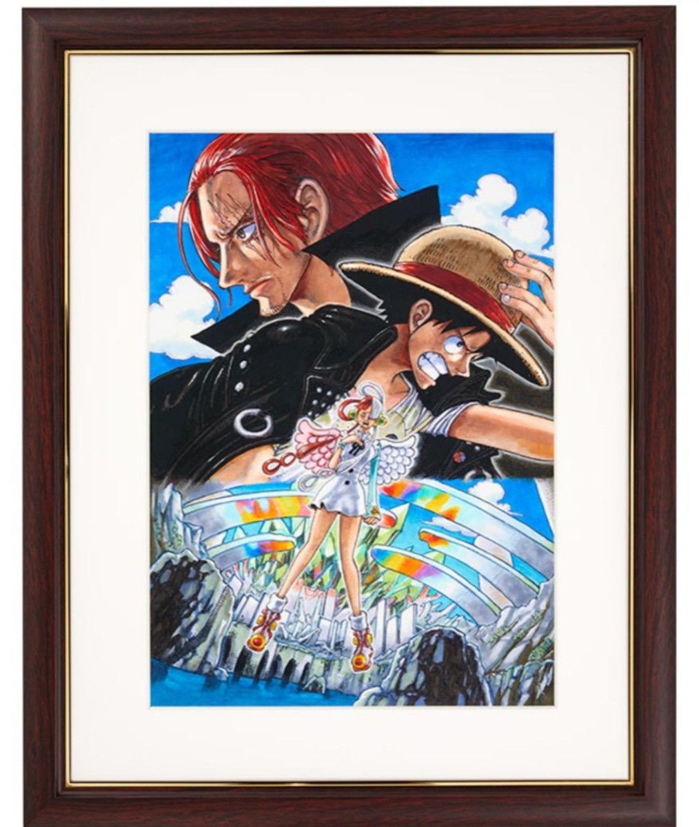 2023ジャンプフェスタ  ワンピース     額装高精細複製原画　【受注生産品】 絵柄  one piece film red