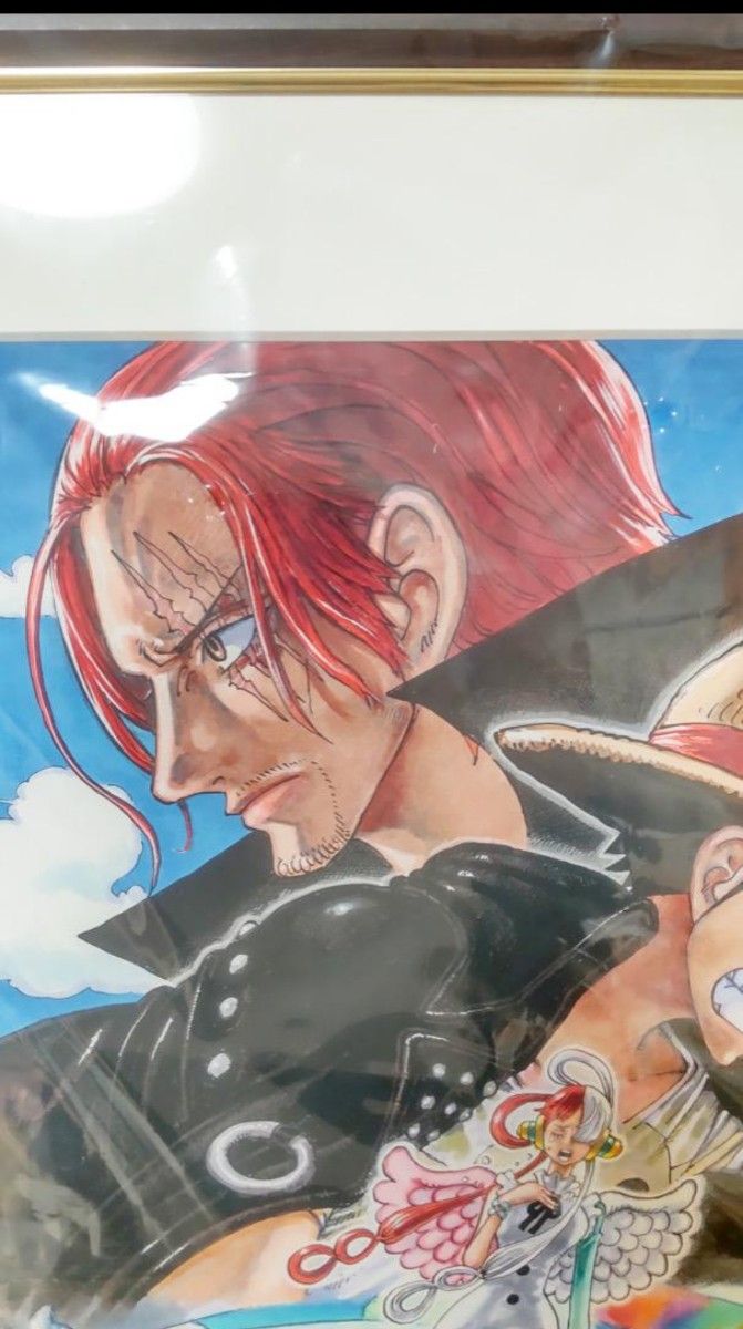 2023ジャンプフェスタ  ワンピース     額装高精細複製原画　【受注生産品】 絵柄  one piece film red