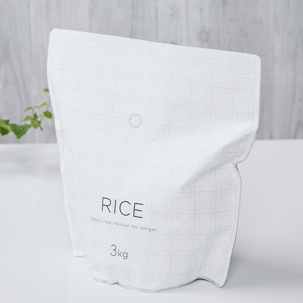 送料無料 （3kg×4袋）日本製 お米 保存袋 保存容器 米びつ 米袋 ライスストッカー マーナ 国産品_画像2