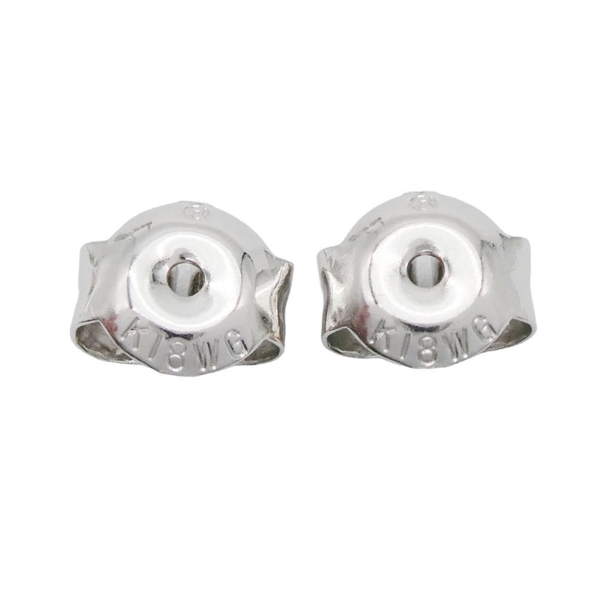 ピアス K18WG ダイヤ0.09ct/0.09ct ステーション 揺れる | noonanwaste.com