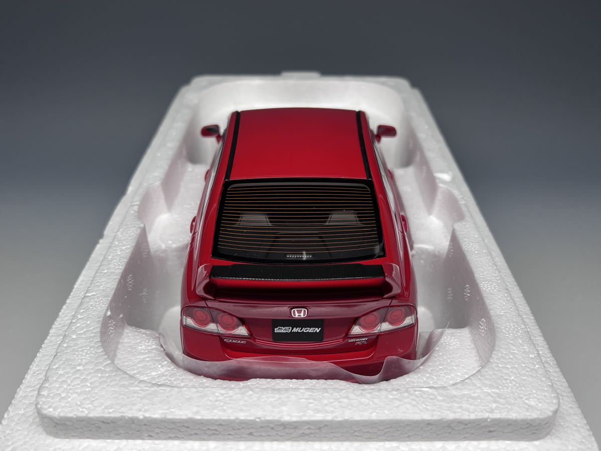 京商 samurai 1/18 ホンダ シビック タイプR 無限RR レッド FD2