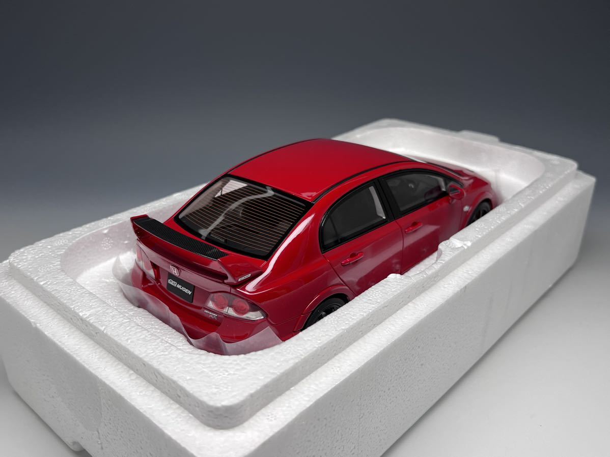 京商 samurai 1/18 ホンダ シビック タイプR 無限RR レッド FD2