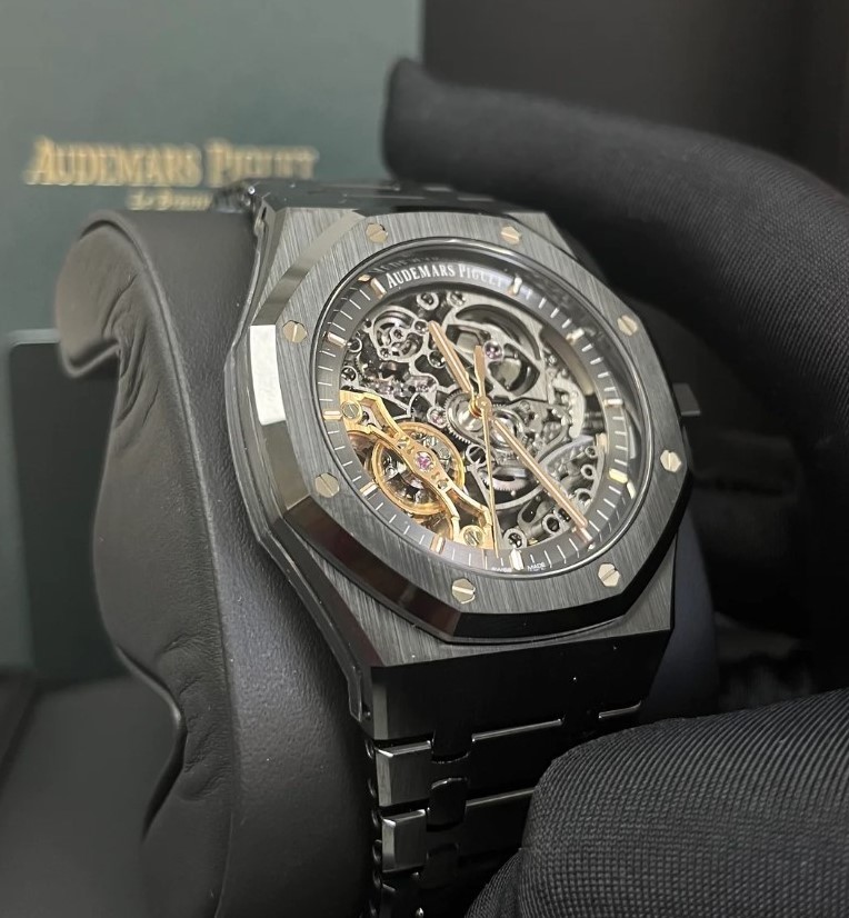 *Audemars Piguet* Audemars Piguet Royal Oak Royal дуб двойной баланс колесо открытый Work 15416CE.OO.1225CE.01 высший класс наручные часы 