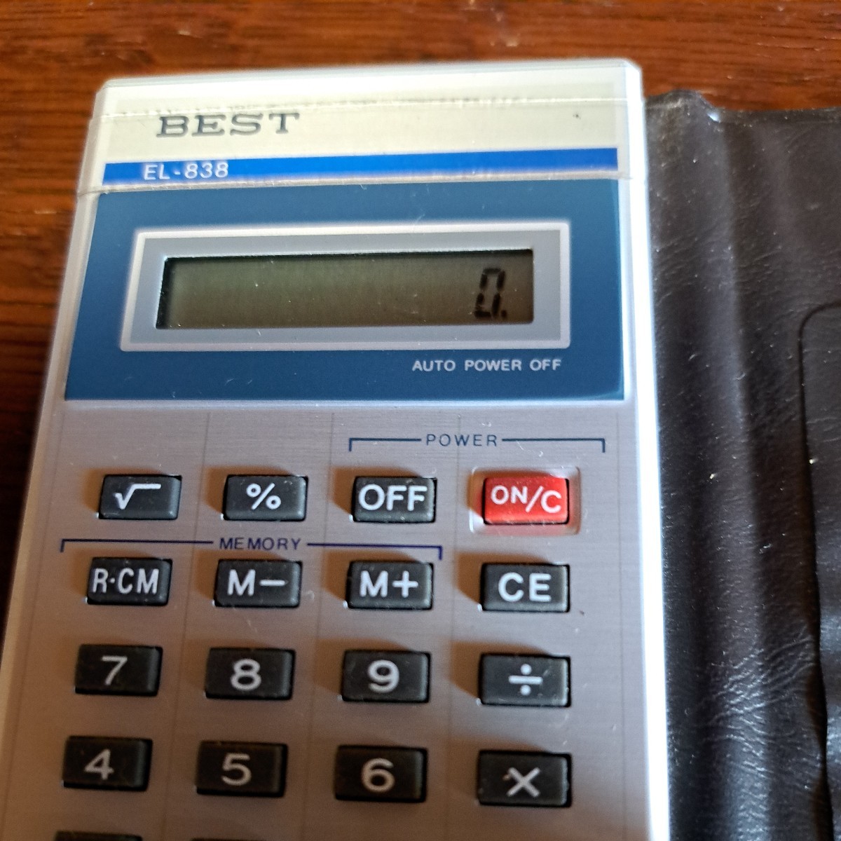  calculator Showa Retro count machine Mini type calculator EL-838