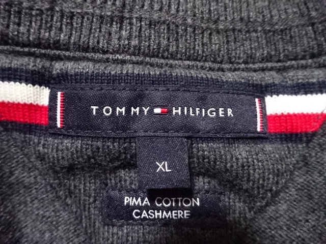 ●TOMMY HILFIGER トミーヒルフィガー 長袖カットソー XL●0515● _画像2