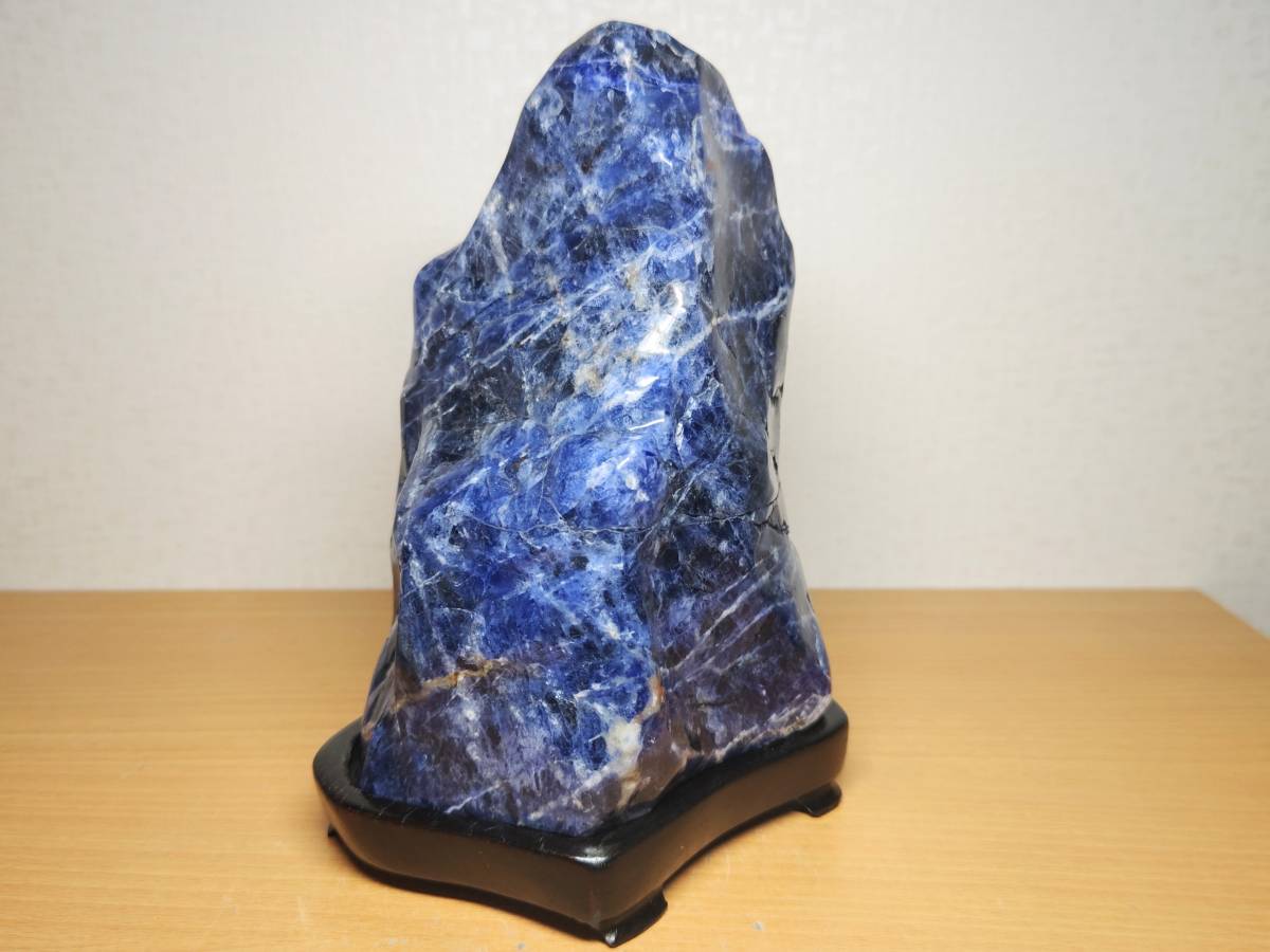鮮青・3.9kg】 ソーダライト ラピスラズリ 原石 宝石 ジュエリー