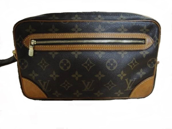 LOUIS VUITTON ルイヴィトン ◇ モノグラム ライン セカンド クラッチ バック 鞄 ◇ PVC レザー_画像1