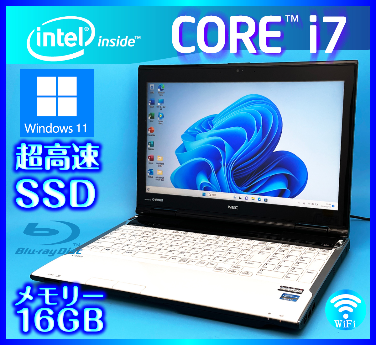 NEC【SSD新品1TB(1000GB)+HDD1000GB+大容量メモリー16GB 搭載】Windows