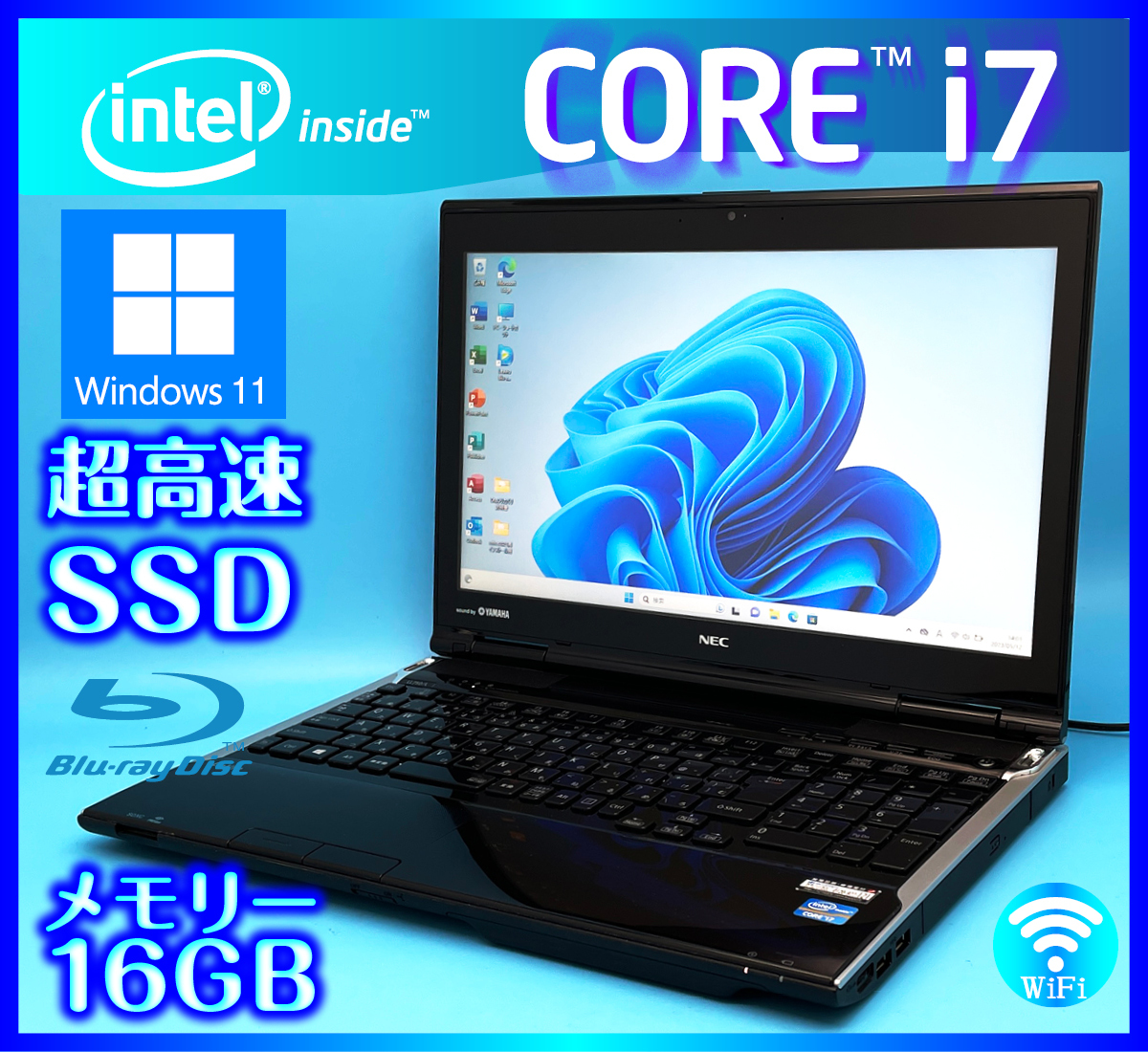 NEC【SSD新品1TB(1000GB)+HDD1000GB+大容量メモリー16GB 搭載】Windows