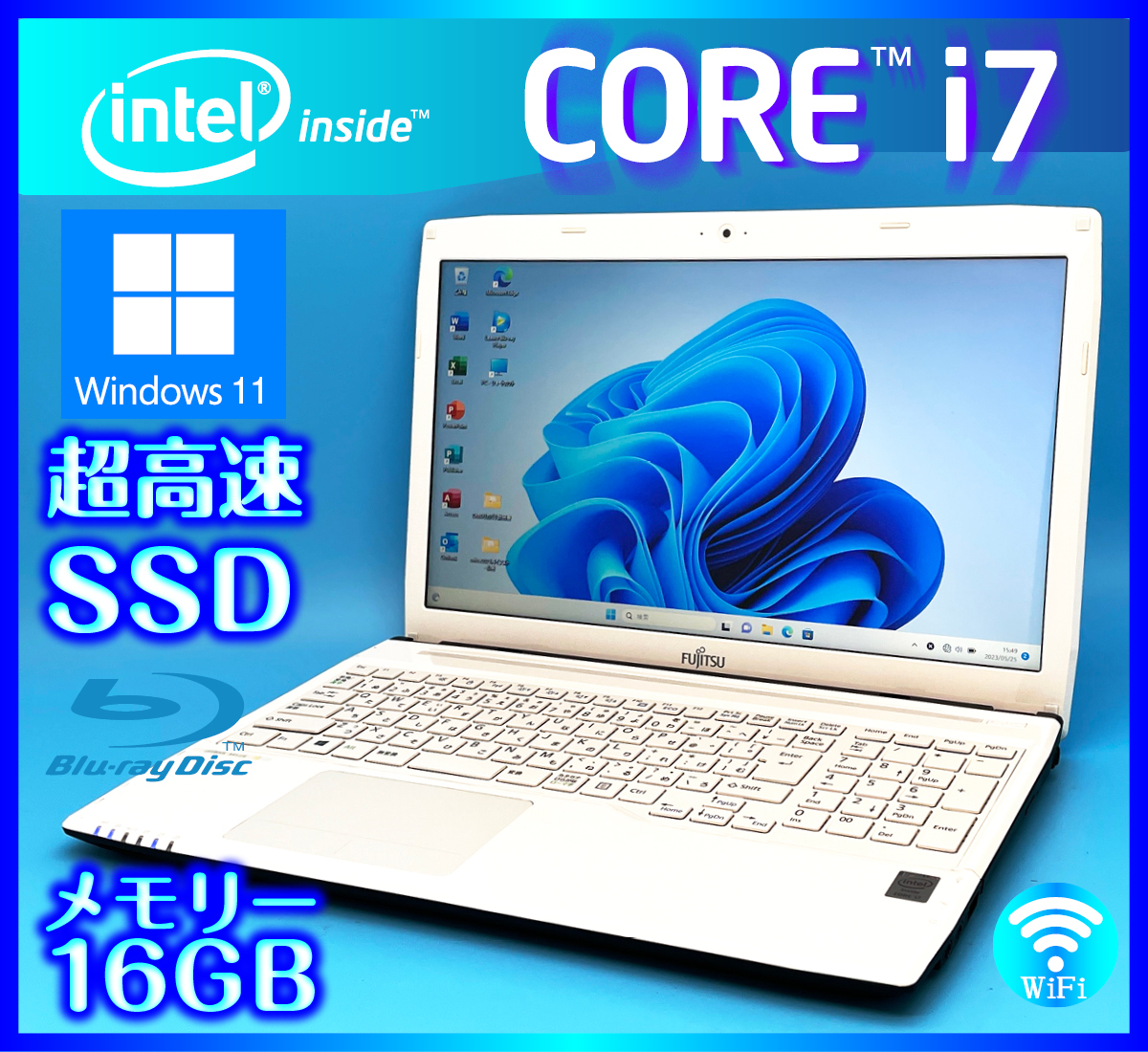 人気沸騰ブラドン人気沸騰ブラドンFUJITSU AH53 S Core I7 SSD Blu-ray