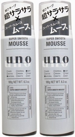  2 ps UNO( Uno ) super Sara Sara mousse 180g.. 1 pcs 1 pcs . smooth . coat . flexible . hand .... lightly Sara Sara . finish ....!