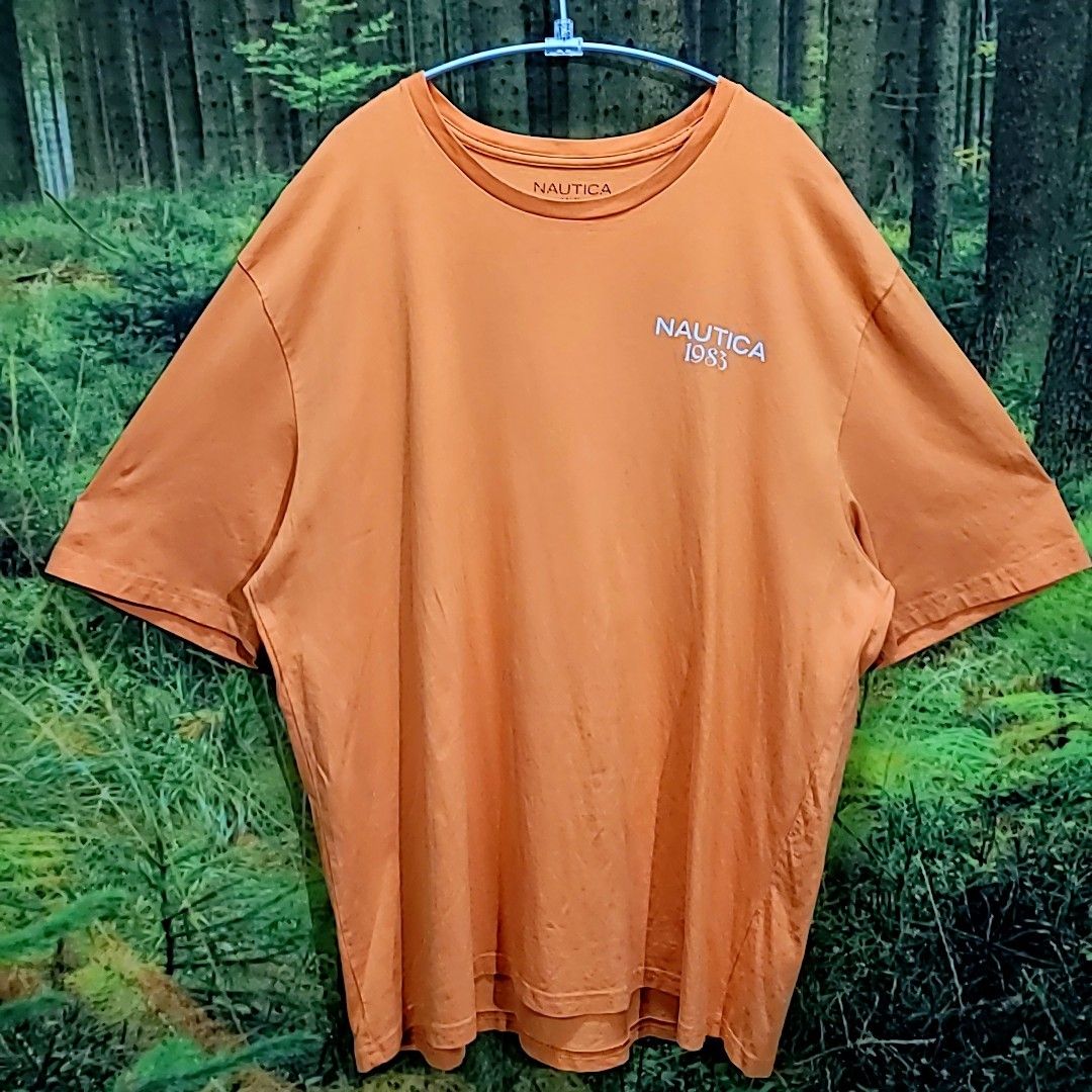 90s　90年代 NAUTICAノーティカ魚バックプリント　 オーバーサイズ Tシャツ ヴィンテージ　ビンテージ　VINTAGE 