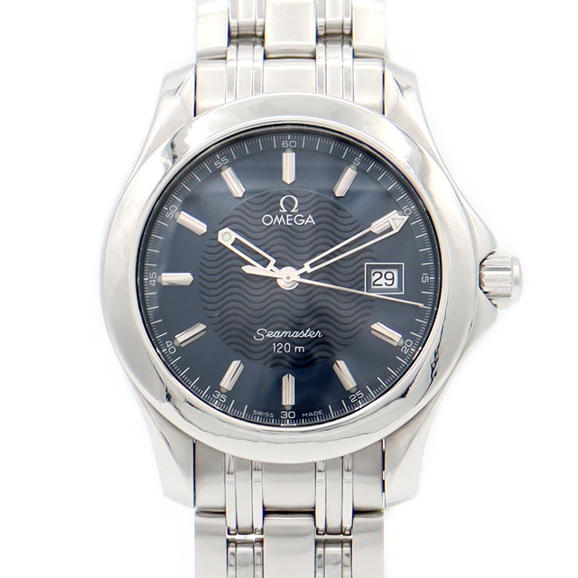 電池交換済 OMEGA オメガ シーマスター120 2511.81 120m防水 デイト 青