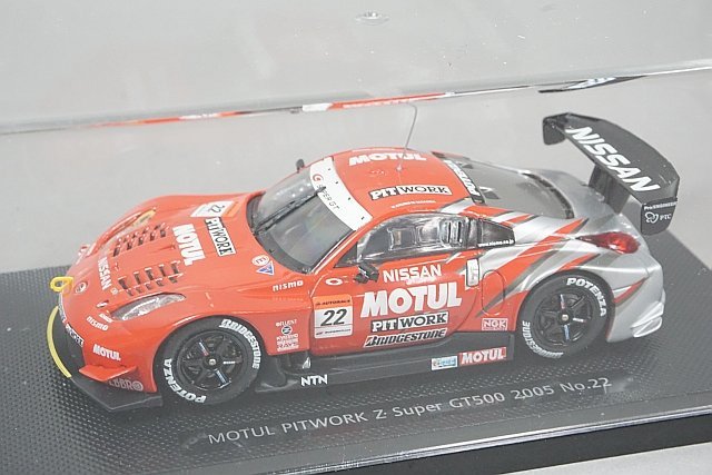 EBBRO エブロ 1/43 Nissan 日産 Motul Pitwork モチュール ピットワーク Z スーパーGT500 2005 #22 43688の画像1