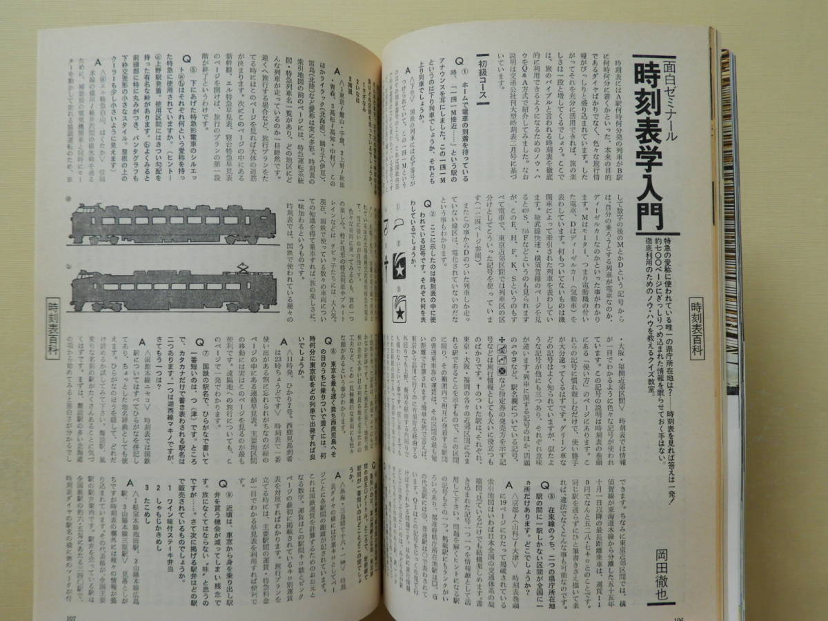 ★旅 1982年 時刻表大研究 ヒサクニヒコ 種村直樹 椎名誠 岡田喜秋 森瑤子 加太こうじ「交通公社時刻表」の変遷 鹿児島本線門司港 宮脇俊三_画像9