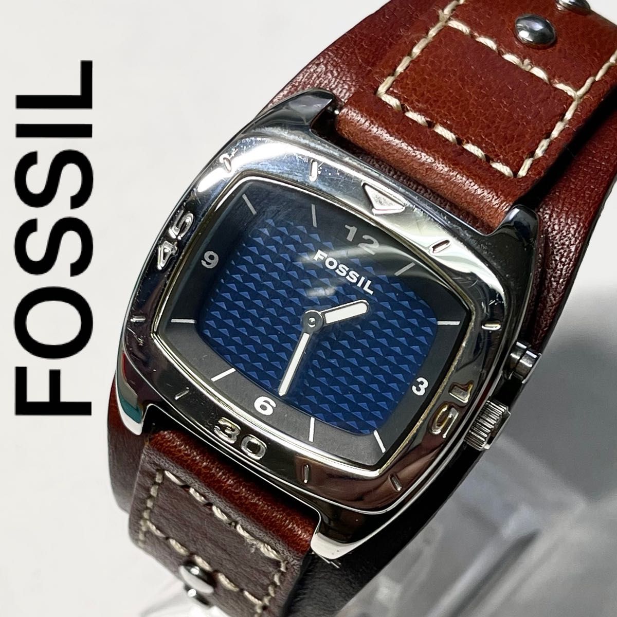 fossil フォッシルbig tic leather 腕時計 fossil フォッシルbig tic leather 腕時計