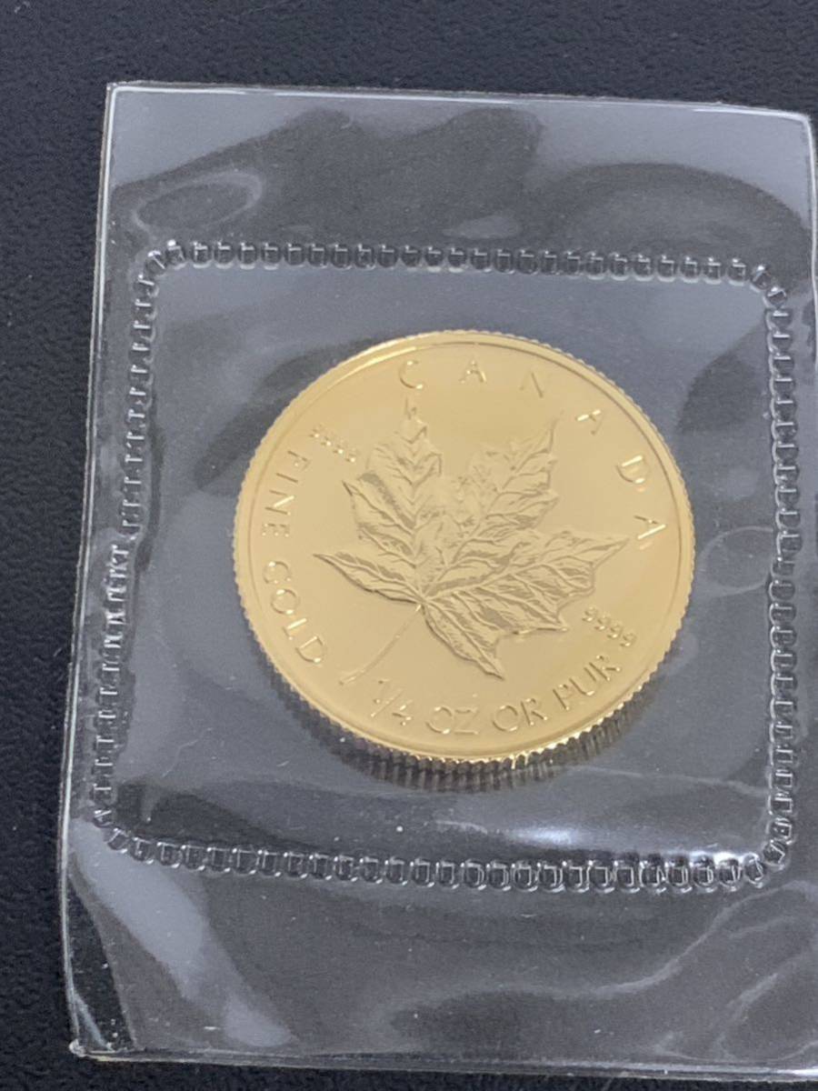 メイプルリーフ金貨 10ドル 1995 FINE GOLD 1/4OZ エリザベスⅡ 密閉