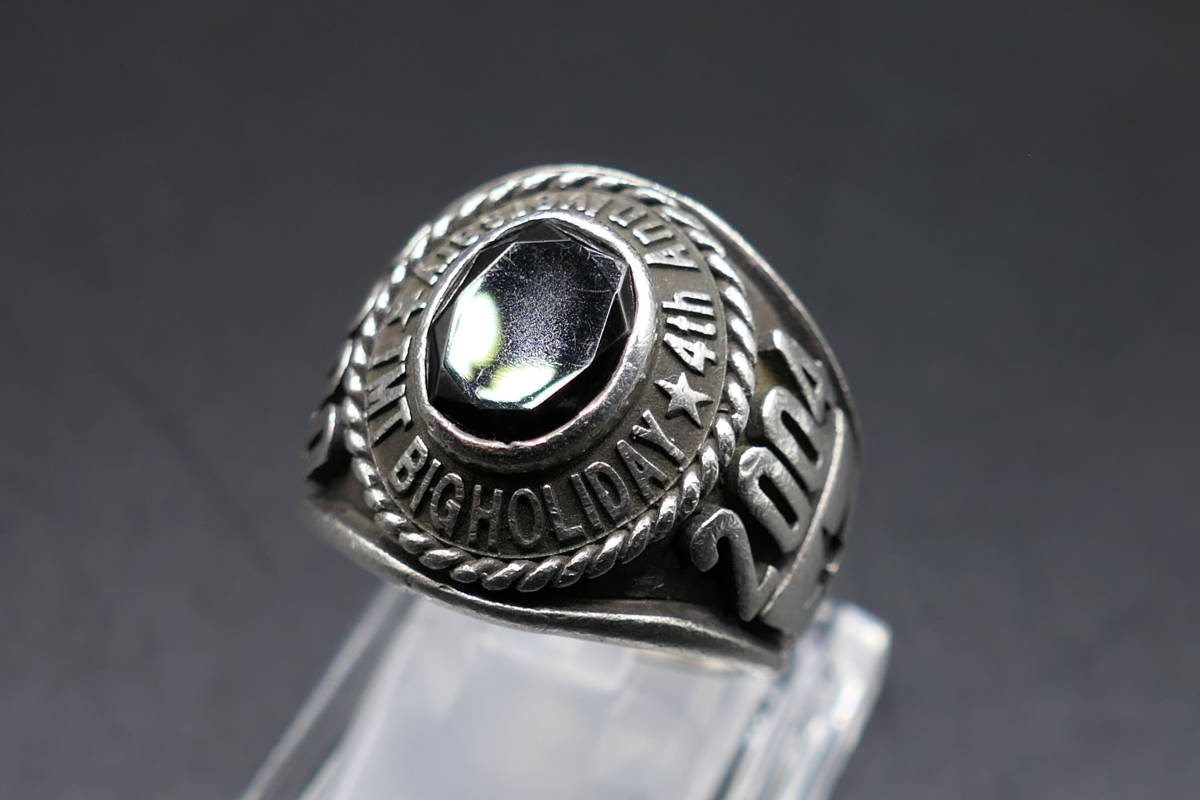 17 number TMT 4 anniversary commemoration college ring ring onyx 