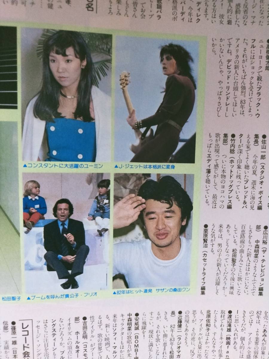 FM STATION FMステーション東版1982年12月6日号 高橋真梨子 前川清/加藤登紀子/坂本龍一 大橋純子 ピーターガブリエルの画像4