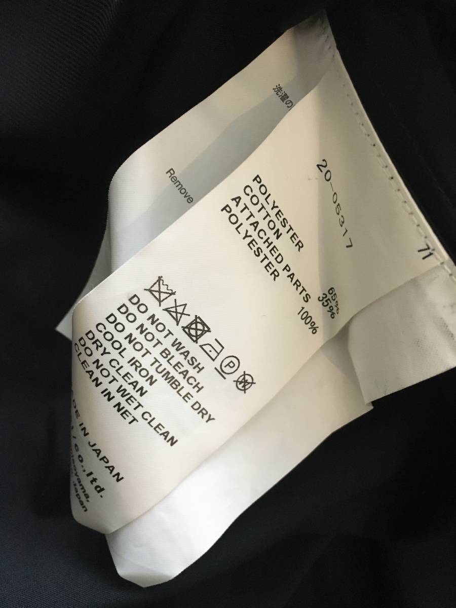 極美品 sacaiサカイ 2020AW コットンサテン2way ワンピース3
