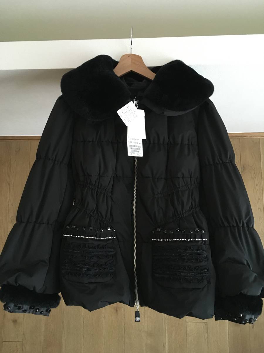 新品! COTOO コトゥー ビジュー ダウン コート ジャケット 38 定価