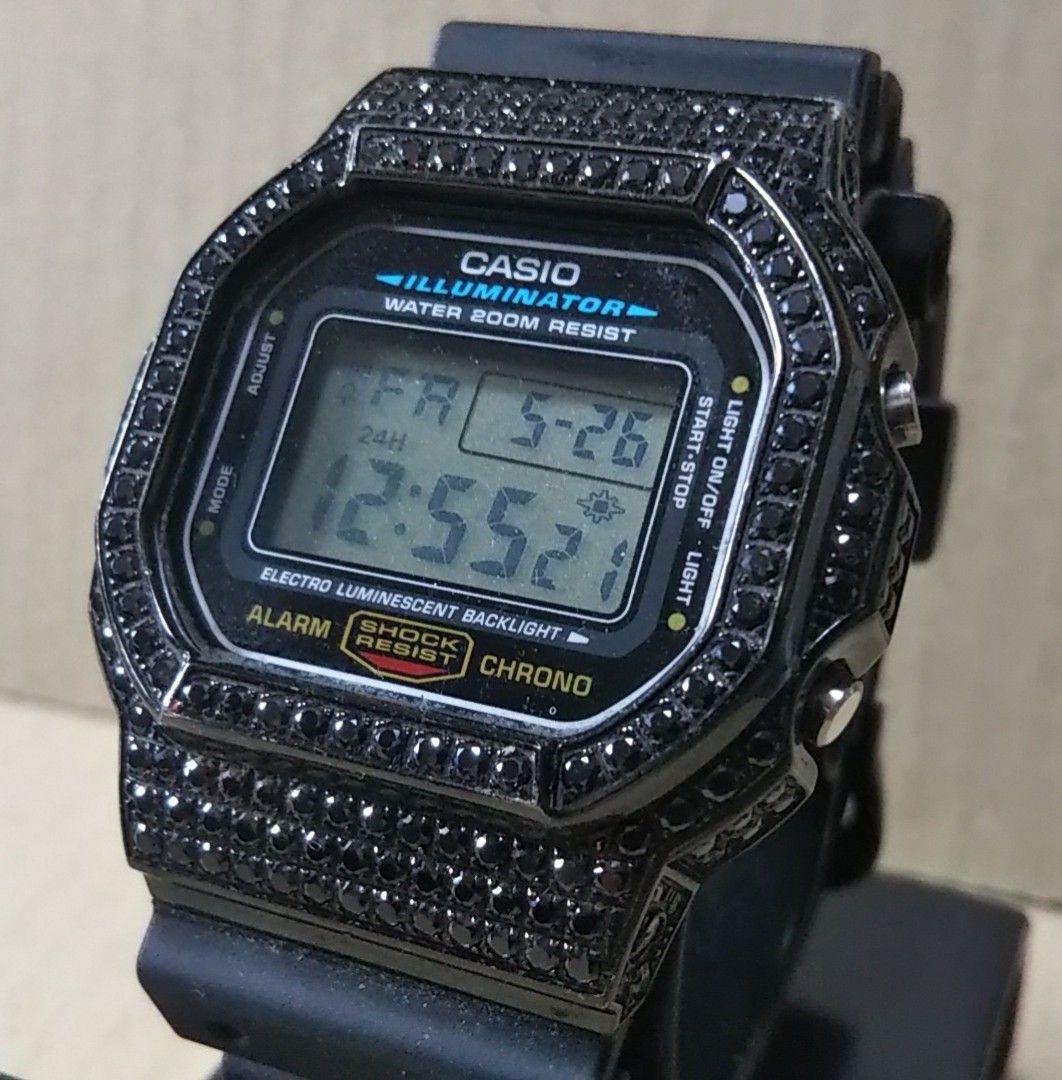 ベゼルカスタム品 CASIO カシオ G-SHOCK DW-5600E デジタル 腕時計 メンズ 1545モジュール