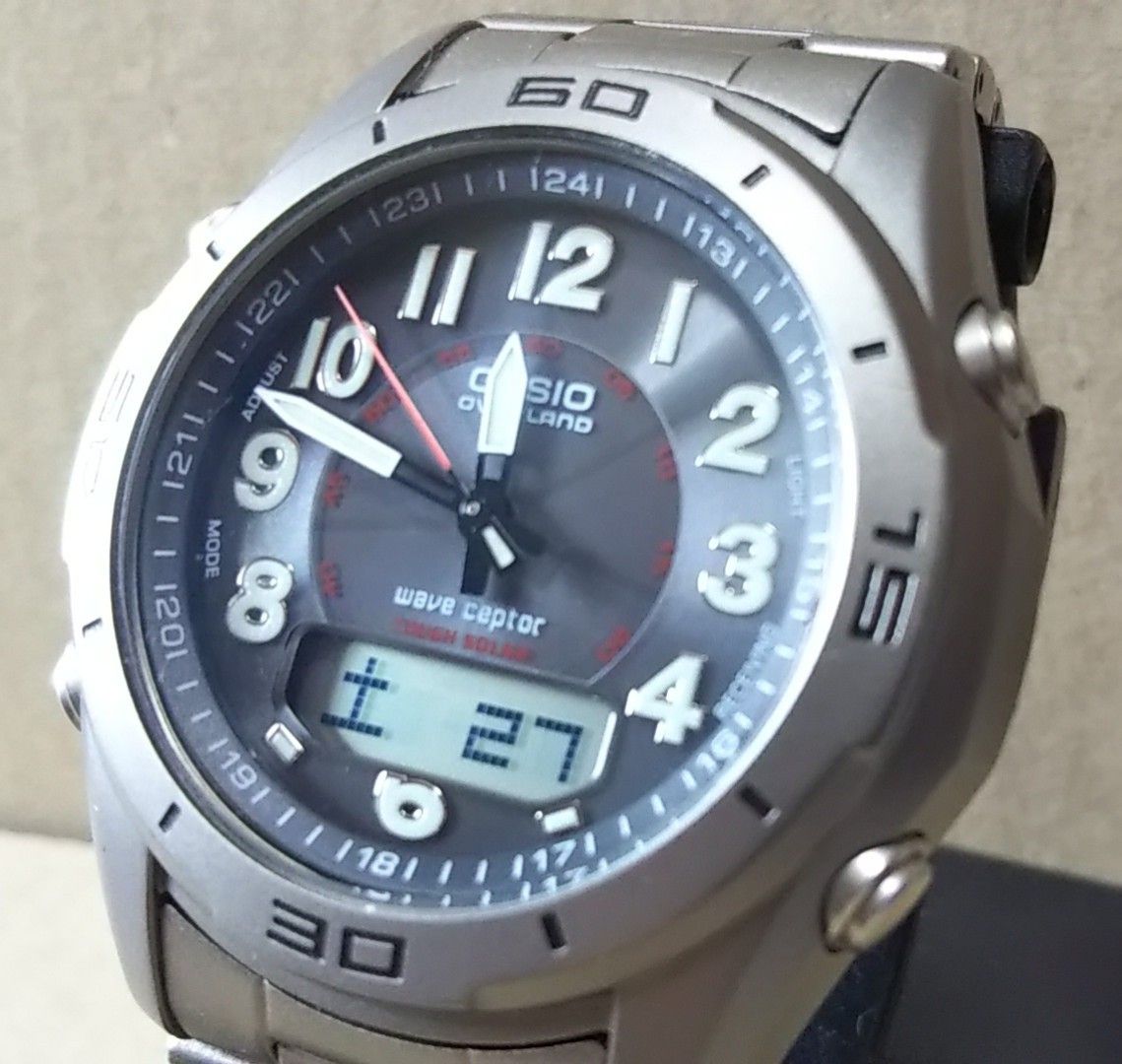 電池新品 カシオ CASIO OVERLAND OAW-100 電波 ソーラー 電池新品 カシオ CASIO OVERLAND OAW-100 電波 ソーラー