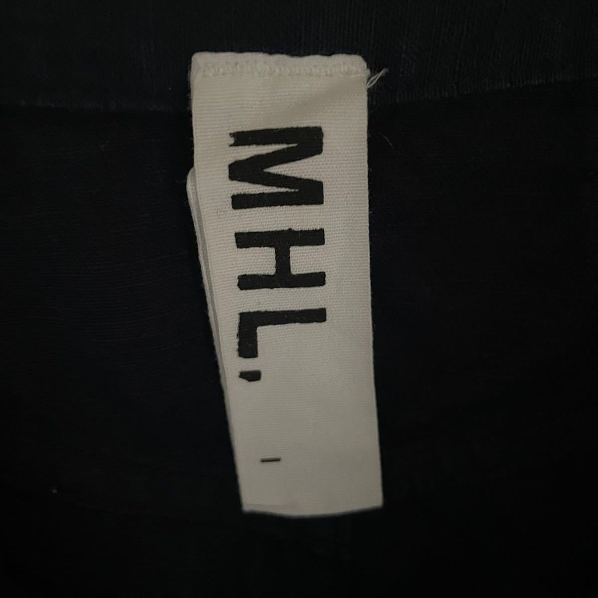 MHL. M H L super-beauty goods rare GARMENT DYE CANVAS chinos tapered tiger u The - wide linen cotton navy navy blue color size I