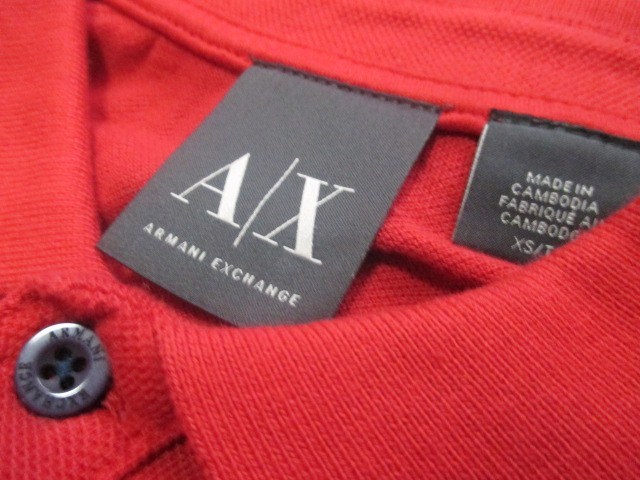 ☆ARMANI EXCHANGE アルマーニエクスチェンジ 半袖ポロシャツ/メンズ/XS☆新品_画像7