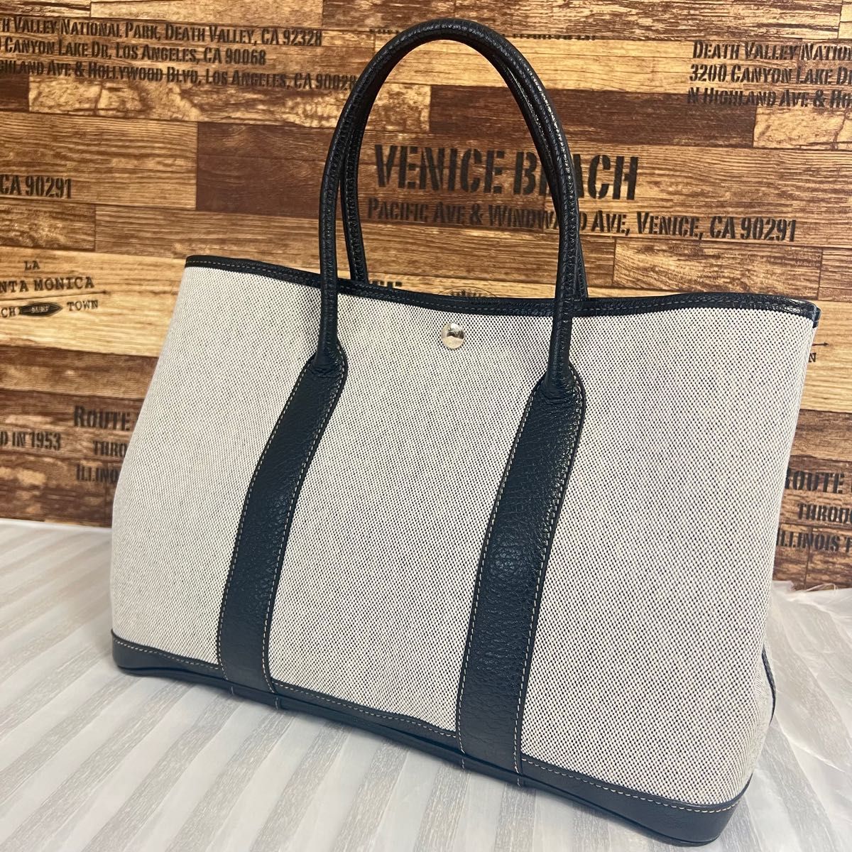 SALE 最終お値下げ 極美品 HERMES エルメス ガーデンパーティ ＰＭ