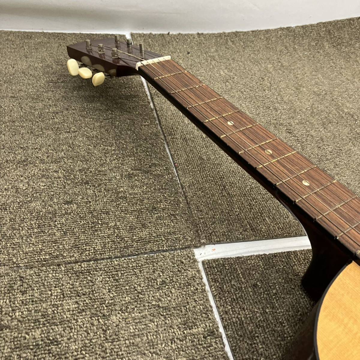 ◎【売り切り】ミニギター アコースティックギター 日本製 軽量 18フレット ショートスケールの画像8