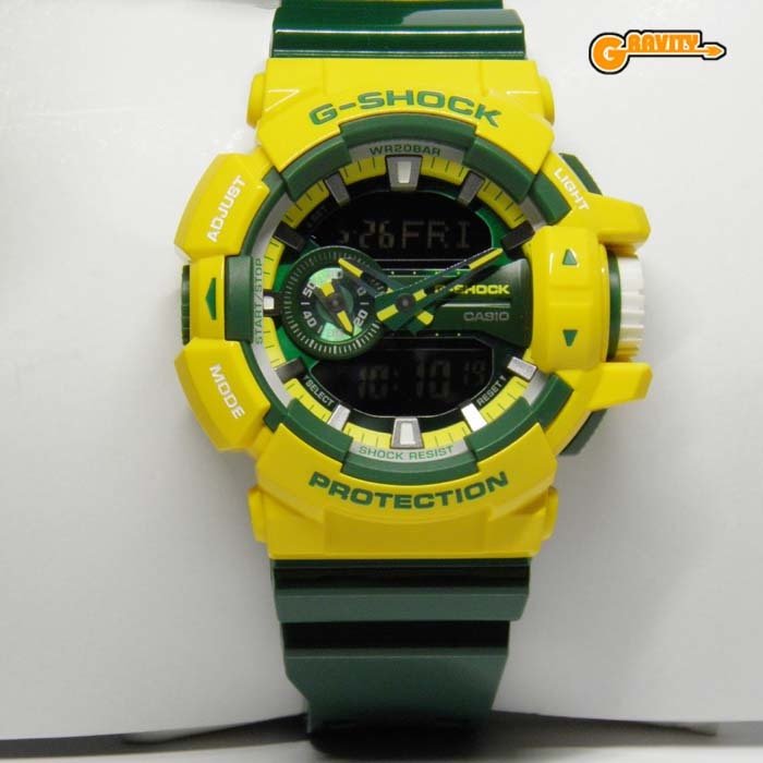 偉大な G-SHOCK 買取のGRAVITY◇GA-400CS-9AJF イエロー×グリーン