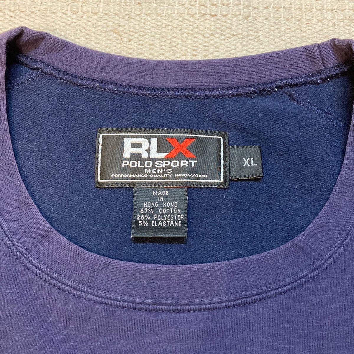 【vintage】RLX トレーナー　茄子紺　紫色