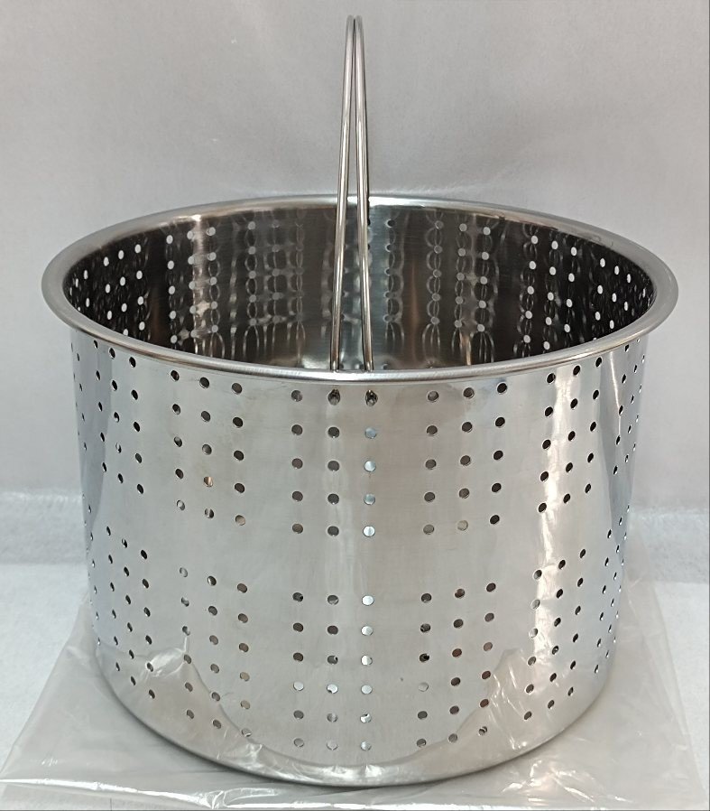  unused goods both . hand attaching stainless steel pasta pan mirror finishing inside diameter 19cm height 14cm