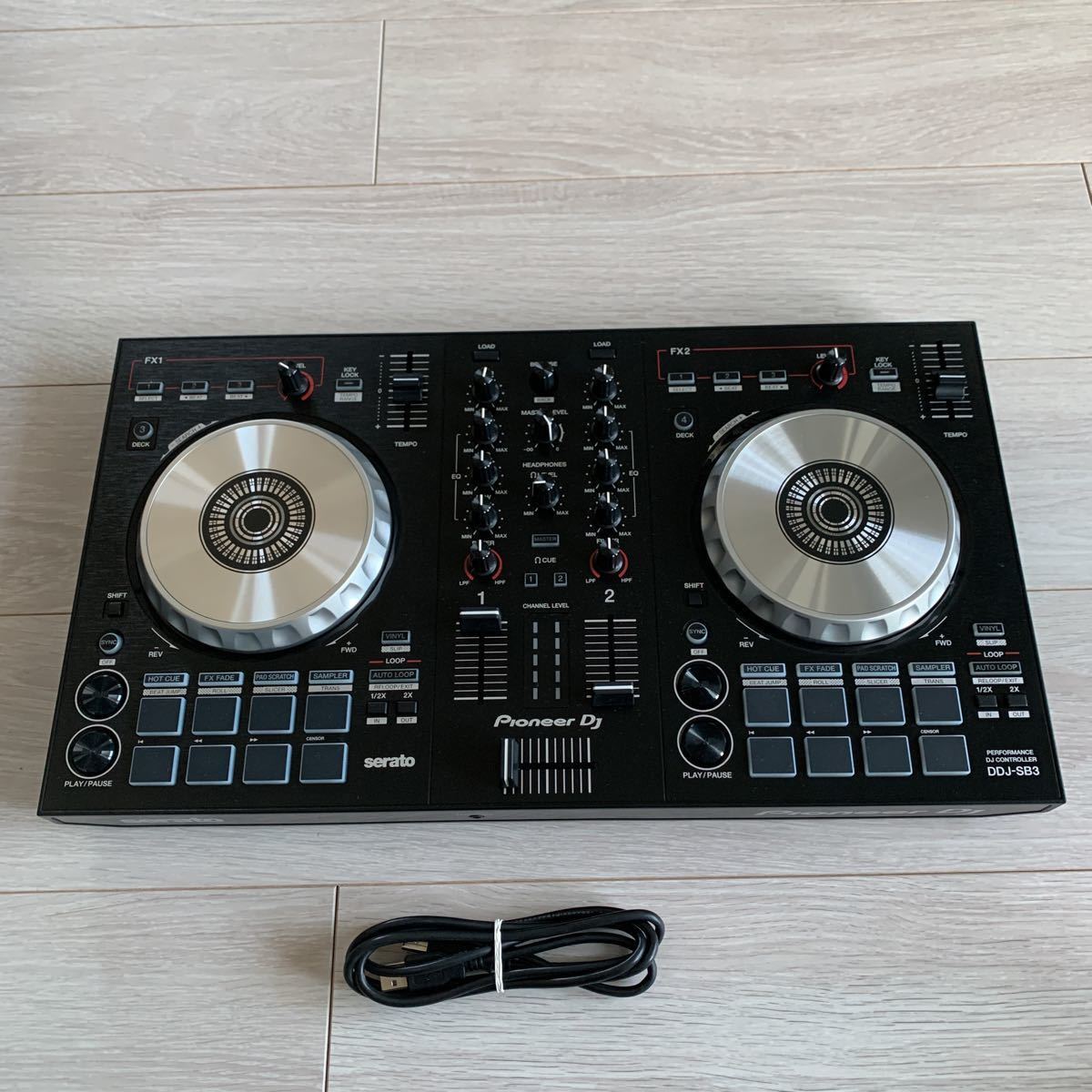 美品 pioneer DDJ-SB3 serato DJ DJコントローラー パイオニア PCDJ