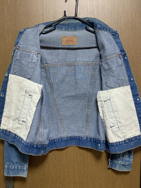 L Levi's USA 80's / リーバイス86581-0214 米国製 ジージャン ペンキ 3rd 4th_画像4