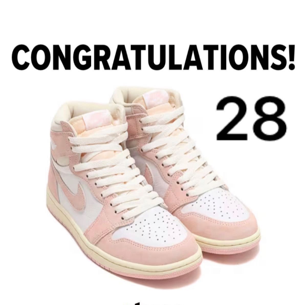 Nike WMNS Air Jordan 1 Retro High OG "Washed Pink"ナイキ "ウォッシュドピンク