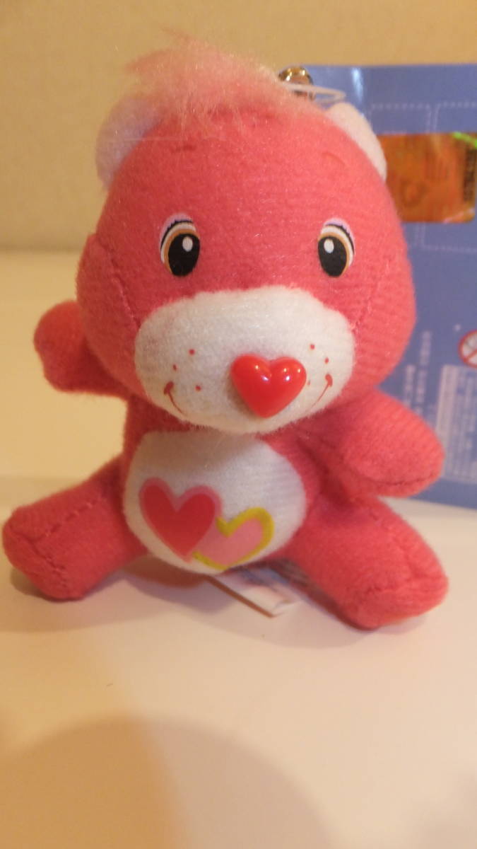 ★Care Bears★Plush toy ケアベアぬいぐるみ　７Cm　USED IN JAPAN マスコット　キーホルダー　チャーム_画像1