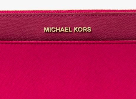 マイケルコースMICHAEL MICHAEL KORS ポケット ジップアラウンド コンチネンタル長財布赤新品国内完売！_画像4