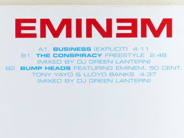 ■EMINEM（エミネム）｜Business／The Conspiracy(Freestyle)／Bump Heads ＜12' 2003年 EU盤＞Dr. Dre, 50 Cent, Lloyd Banks, Tony Yayo_画像3