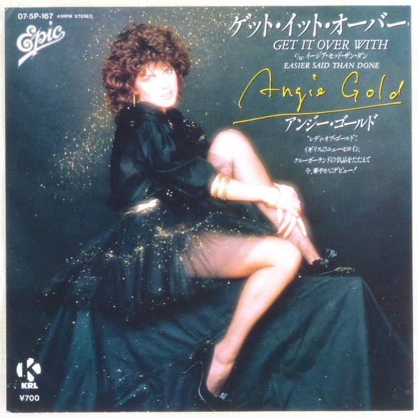 ■アンジー・ゴールド(Angie Gold)｜ゲット・イット・オーバー(Get It Over With)／イージア・セッド・ザン・ダン ＜EP 1982年 日本盤＞_画像1