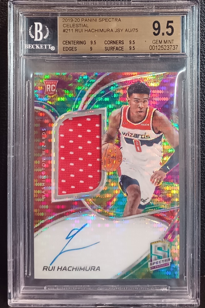 75枚限定】2019-20 Panini Spectra Basketball Rui Hachimura RC Auto