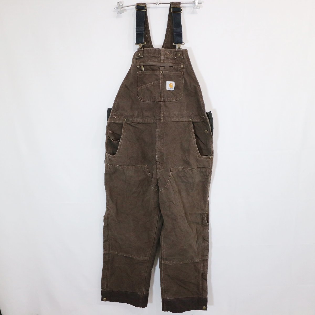 大人の上質 ダック地 中綿 カーハート Carhartt オーバーオール M7724