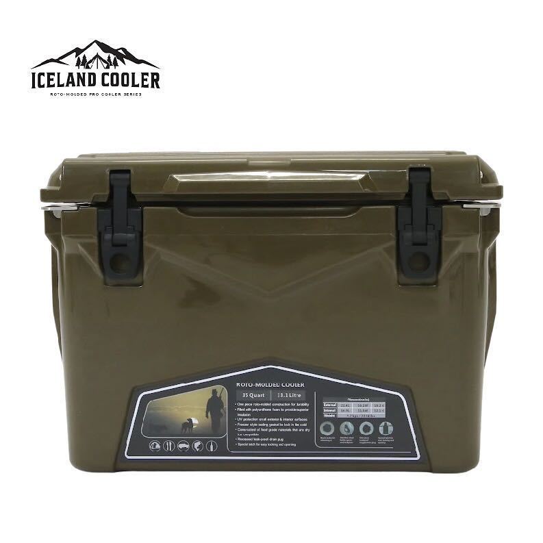 別注 New ICELANDCOOLER アイスランドクーラーボックス 35QT 自衛隊色