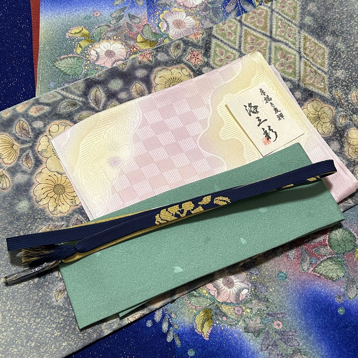 逸品! 【未使用 辻が花 絞り 金彩 銀通し トールサイズ】 訪問着 5点