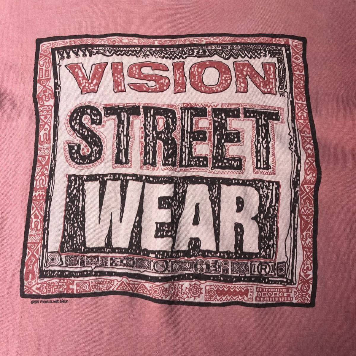 80s Vision Street Wear Logo Print Tee made in USA 1987 80年代 ビジョン ストリートウェア ロゴ プリント Tシャツ アメリカ製 vintage_画像3