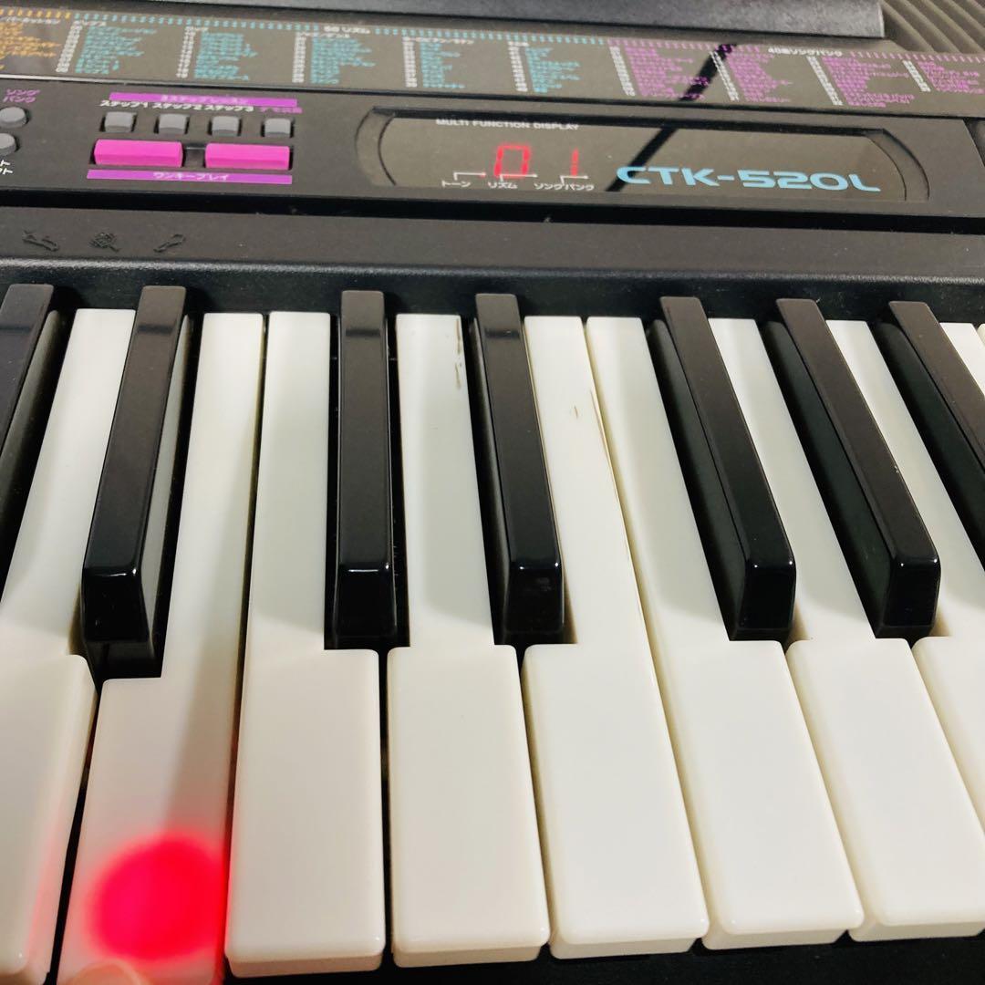 CASIO カシオ キーボード CTK-520L ブラック 光ナビ付き AC CASIO カシオ キーボード CTK-520L ブラック 光ナビ付き AC