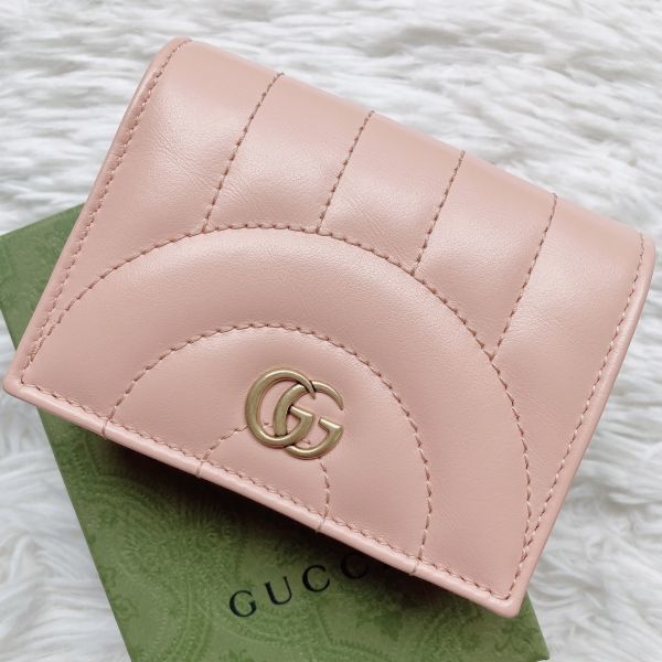 現行品 未使用級 GUCCI グッチ ダブルG キルティング カードケース