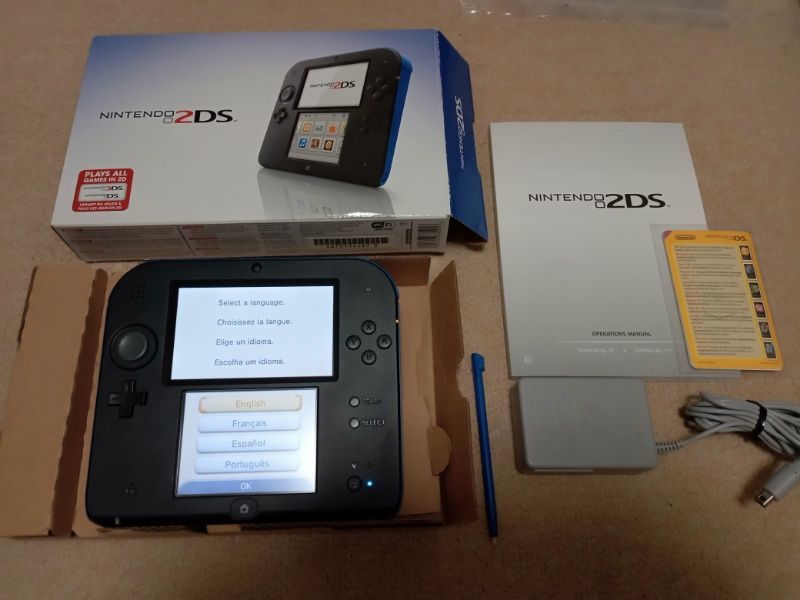 高額売筋】 2DS 本体(エレクトリックブルー) 北米版 海外版 中古