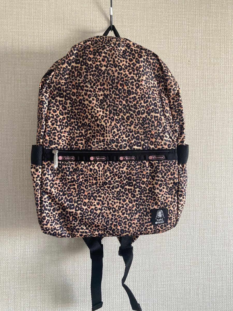 エックスガールレスポートサック コラボ リュックレオパード エックスガールレスポートサック コラボ リュックレオパード